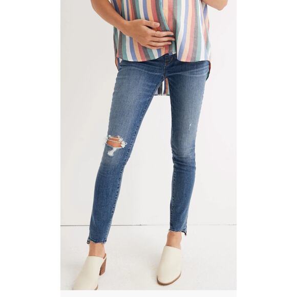 Madewell NWOT Maternity Side-Panel Skinny Jeans Everton Wash Size 24 - Picture 1 of 7
